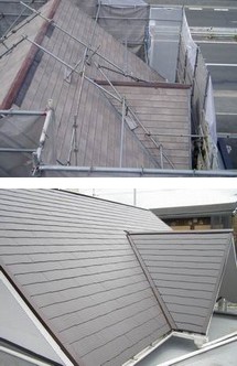 屋根の塗装工事